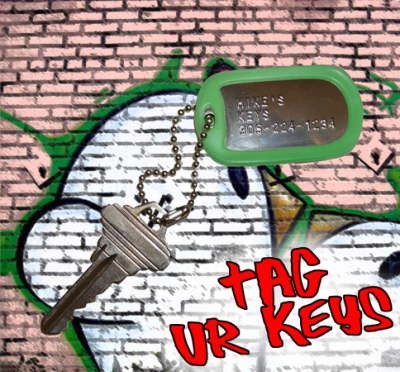 Dog Tag your keys!